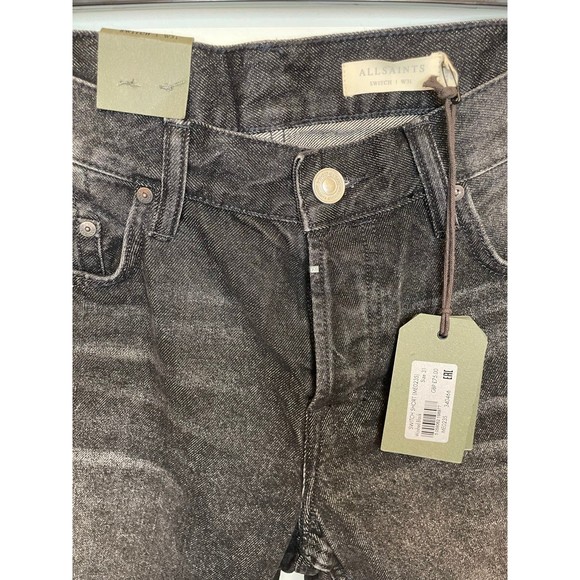 All Saints black Switch Denim Shorts - Picture 6 of 6